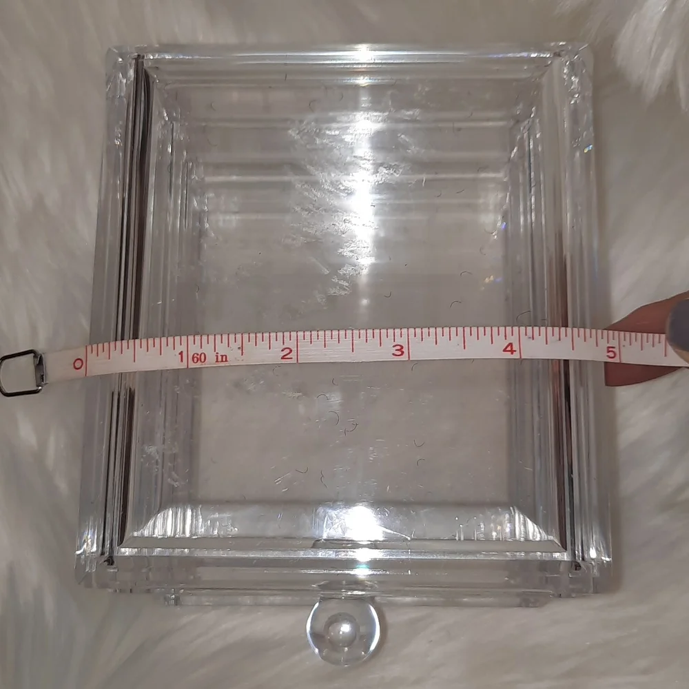 Petite Acrylic Jewelry Case or Vanity Organizer-3 Drawers